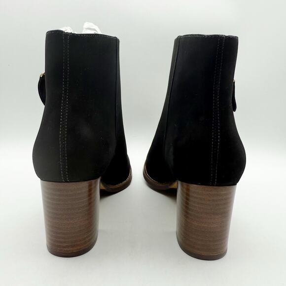 Marc Joseph New York Womens Grand Central Ankle Bootie US 7 M Black Nubuck NWOB - Picture 8 of 11
